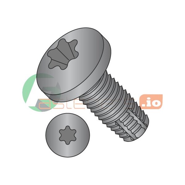 Newport Fasteners Thread Cutting Screw, 5/16"-18 x 1-1/2 in, Black Phosphate Steel Pan Head Torx Drive, 600 PK 550708 - main